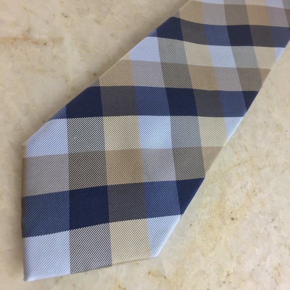 TOMMY HILFIGER SILK PLAID TIE - Picture 6 of 8